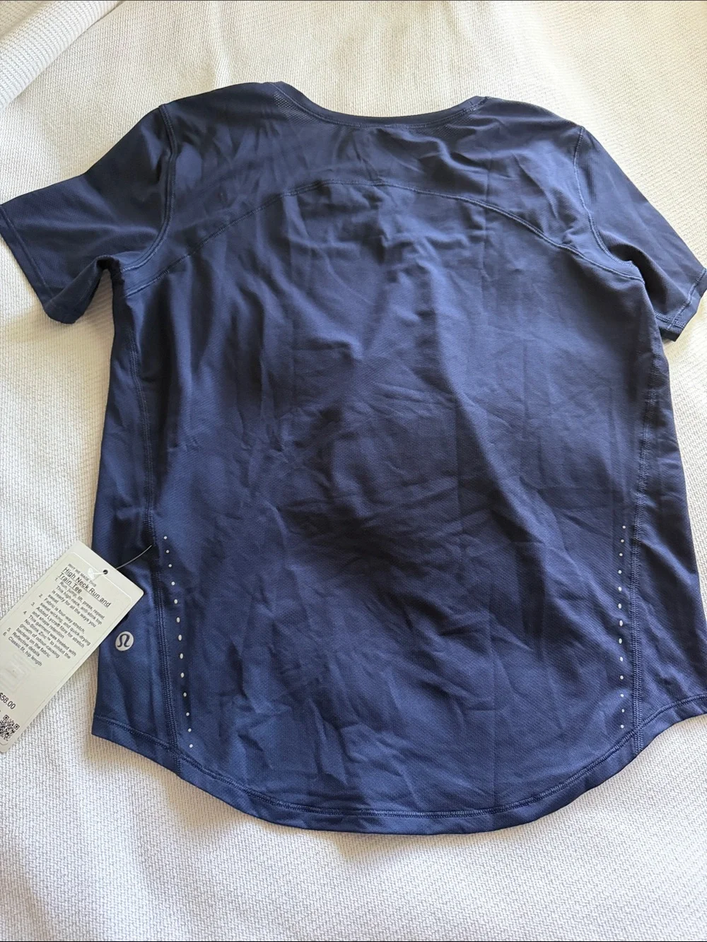 lululemon athletica Navy Short Sleeve Crew Tee